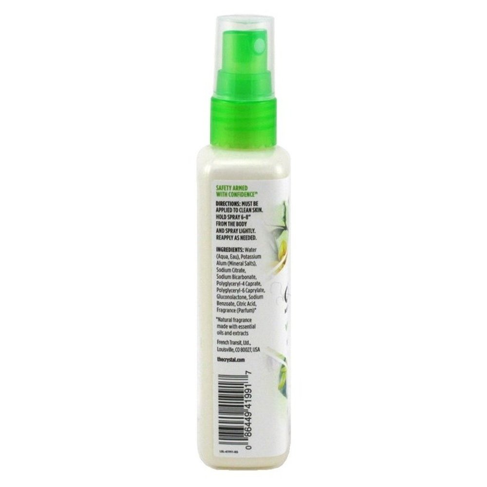 Crystal Deodorant Spray 4oz Vanilla & Jasmine