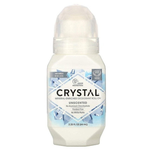 Crystal Deodorant Roll-On Unscented 2.25oz