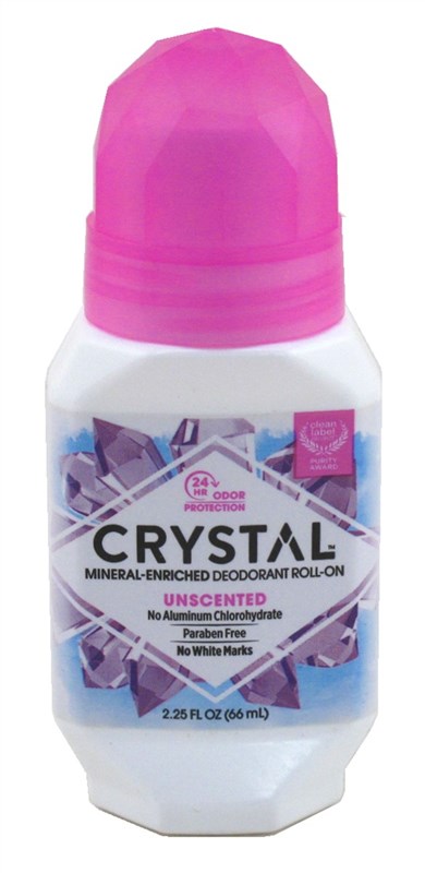 Crystal Deodorant Roll-On 2.25oz Unscented