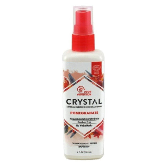 Crystal Deodorant Spray 4oz Pomegranate