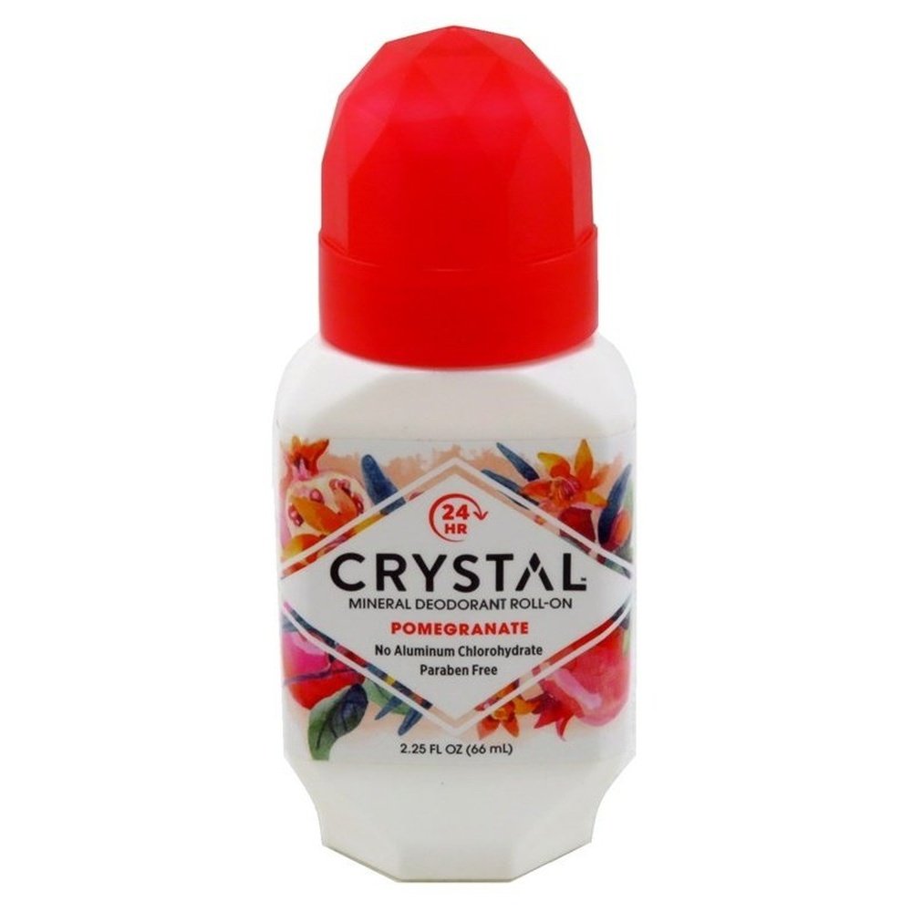 Crystal Deodorant Roll-On 2.25oz Pomegranate 24Hr