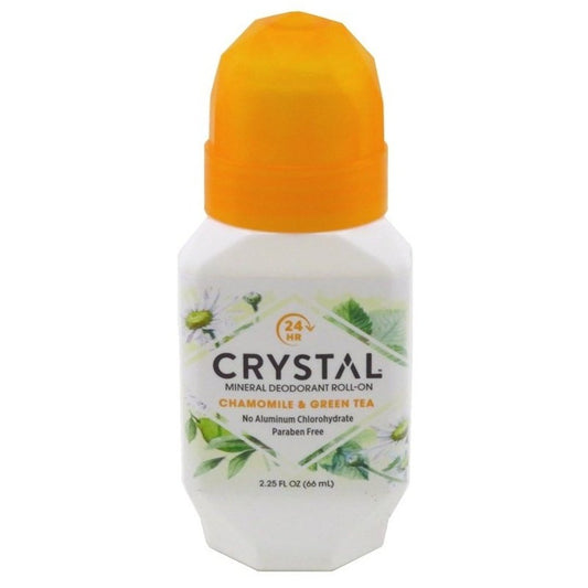 Crystal Deodorant Roll-On 2.25oz Chamomile/Green Tea 24H