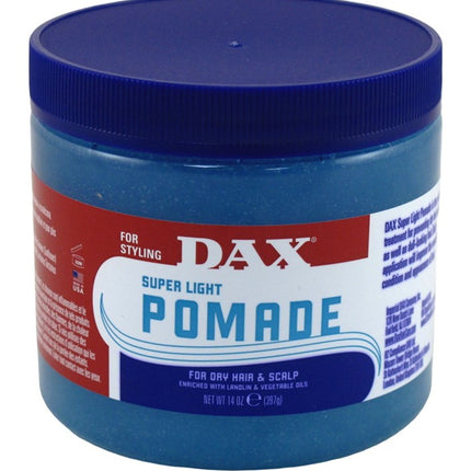 Dax Pomade Super Light 14oz Jar (Blue)