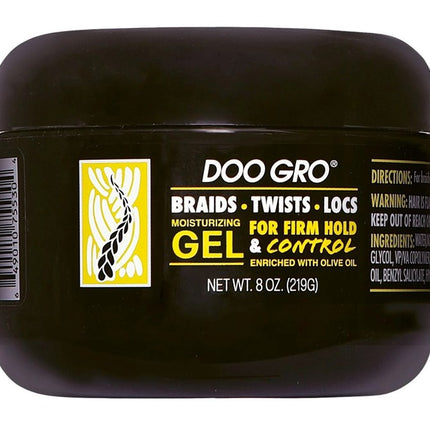 Doo Gro Braids-Twists-Locs Moisturzing Gel 8oz Firm Hold