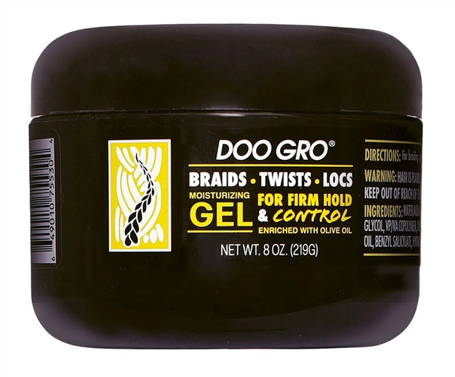 Doo Gro Braids-Twists-Locs Moisturzing Gel 8oz Firm Hold