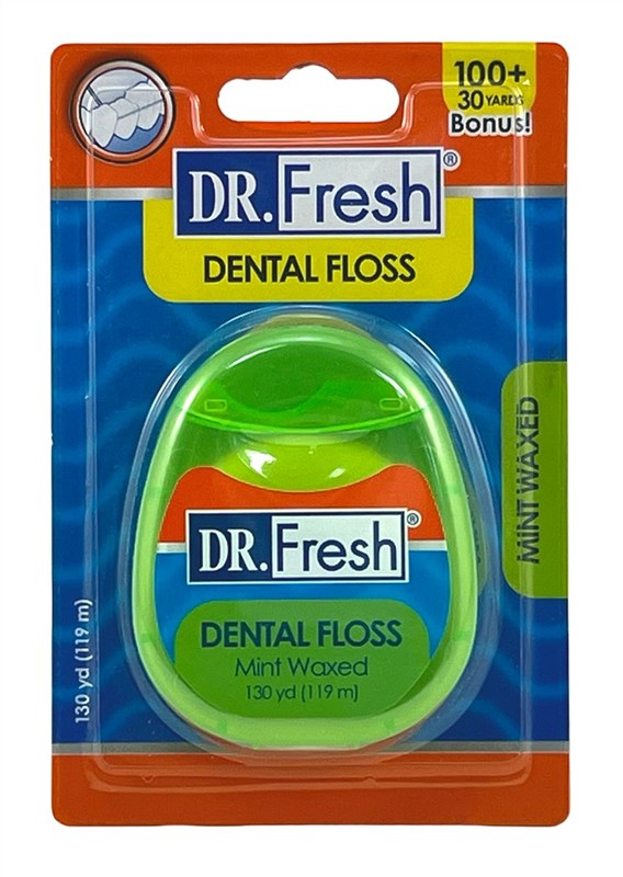 Dr. Fresh 130 Yds Floss Mint Waxed