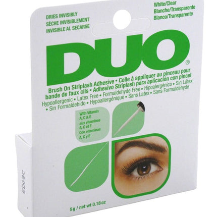Duo Brush-On Striplash Adhesive White/Clear 0.18oz