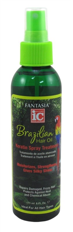 Fantasia Ic Hair Oil Brazilian Keratin Treatment Spray 6oz