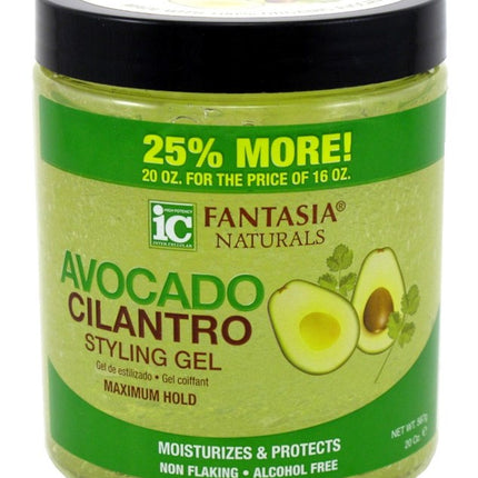Fantasia Ic Styling Gel Avcado Maximum Hold Bonus 20oz