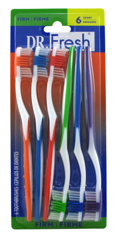 Dr. Fresh Toothbrush Firm 6 Count (6 Pieces)