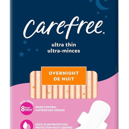 Carefree Ultra Thin Overnight With Wings 28 Count