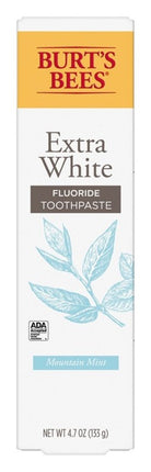 Burts Bees Toothpaste Extra White 4.7oz Mountain Mint