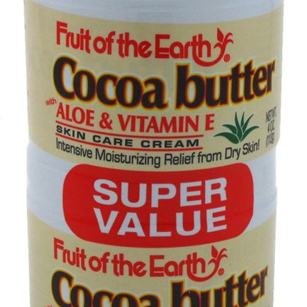 Fruit Of The Earth Bogo Cream Cocoa Butter 4oz Jar