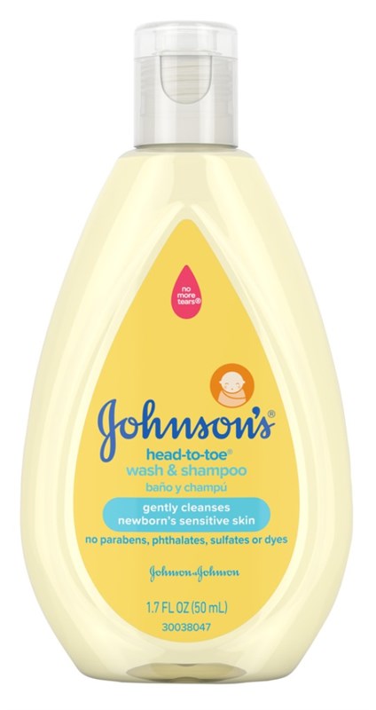Johnsons Baby Head To Toe Wash & Shampoo 1.7oz (12 Pieces)