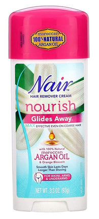 Nair Hair Remover Glides Away Nourish With Argan Oil 3.3oz