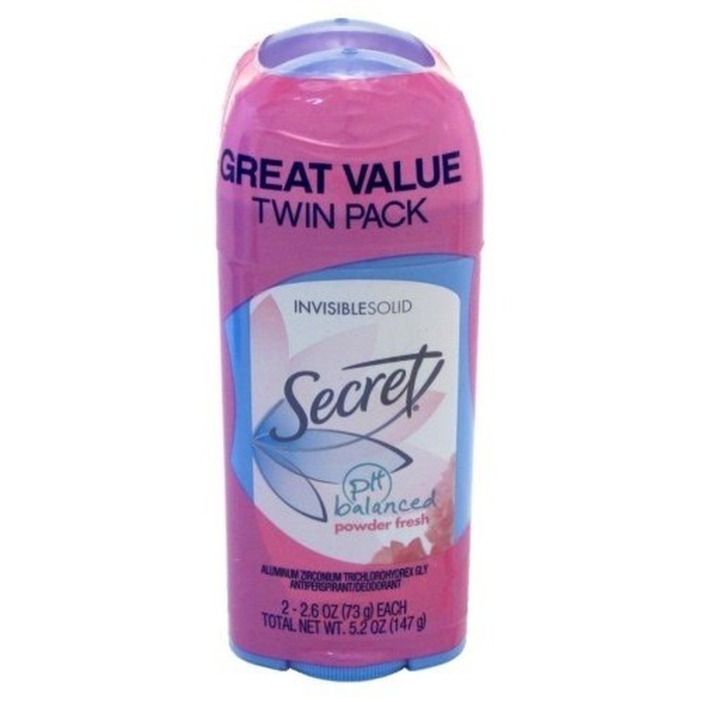 Secret Deodorant Solid 2.6oz Powder Fresh Value Twin Pack