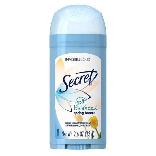 Secret Deodorant Solid 2.6oz Spring Breeze Antiperspirant