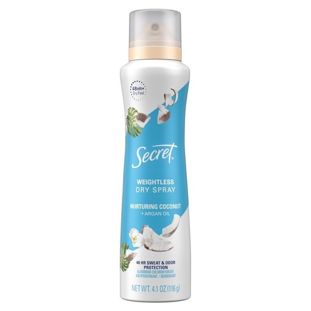 Secret Deodorant Dry Spray Nurturing Coconut 4.1oz(1pcs)