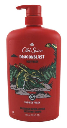 Old Spice Body Wash Dragon Blast 33.4oz Pump
