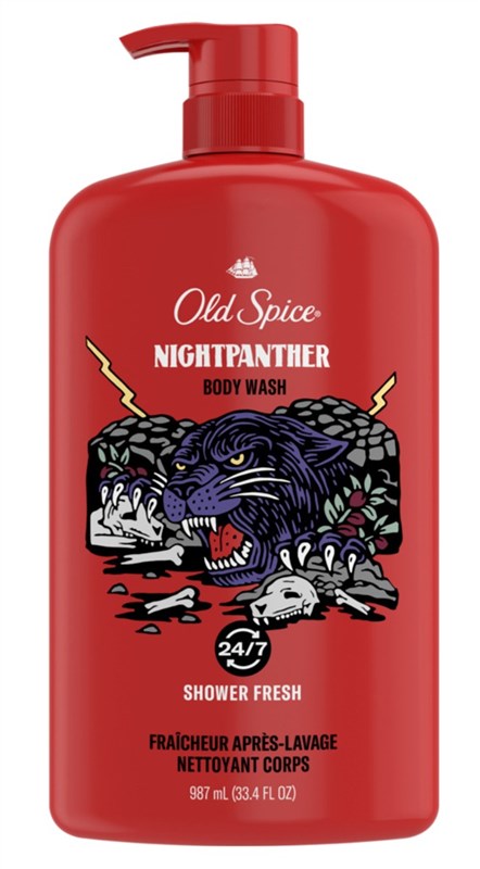 Old Spice Body Wash Night Panther 33.4oz Pump