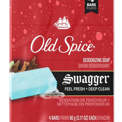 Old Spice Bar Soap 3.17oz Swagger 4 Count