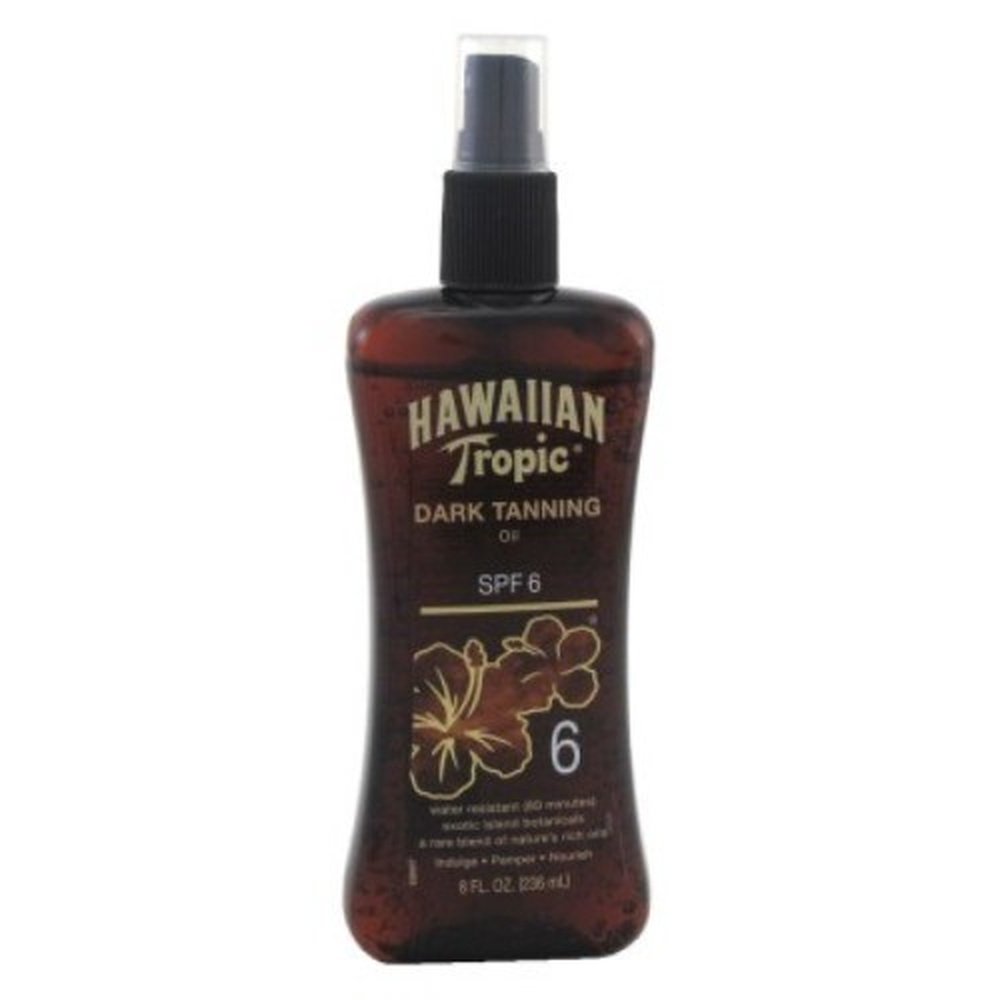 Hawaiian Tropic Pump Spf#6 Dark Tanning Oil 8oz