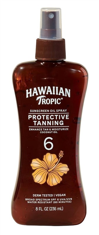 Hawaiian Tropic Pump Spf#6 Dark Tanning Oil 8oz