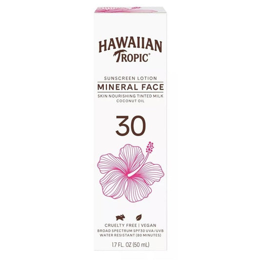 Hawaiian Tropic Spf#30 Mineral Milk Face 1.7oz