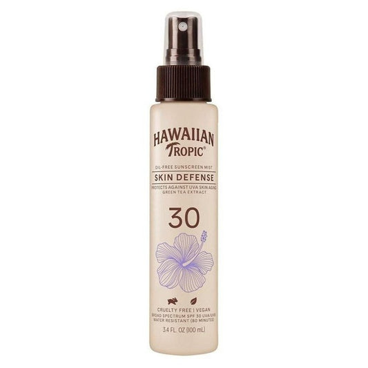 Hawaiian Tropic Mist Spf#30 Skin Defense Sunscreen 3.4oz