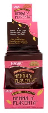 Hask Pks Henna & Placenta 2oz (12 Pieces) Super Strength