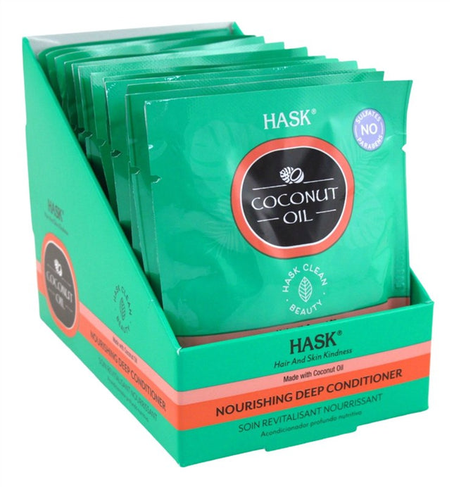 Hask Pks Coconut Oil Deep Conditioner Nourishing (12 Pieces)