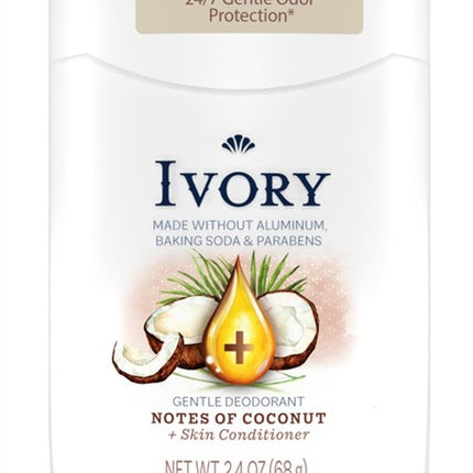 Ivory Deodorant 2.4oz Notes Of Coconut