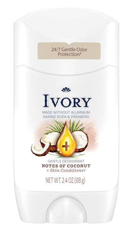 Ivory Deodorant 2.4oz Notes Of Coconut