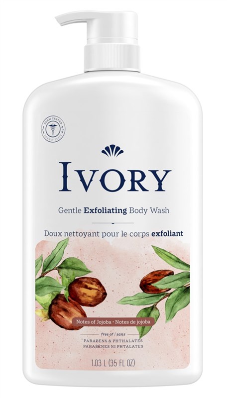 Ivory Body Wash Exfoliating Notes Of Jojoba 35oz Pump