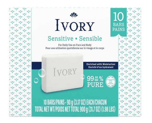 Ivory Bar Soap Sensitive 3.17oz 10 Count
