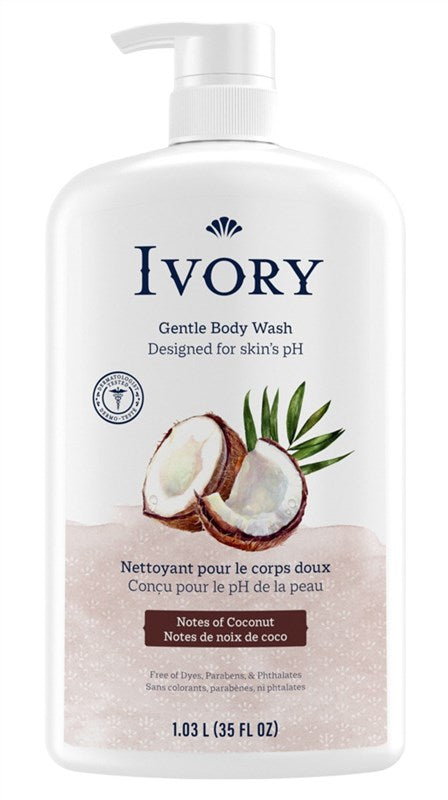 Ivory Body Wash Notes Of Coconut 35oz Pump