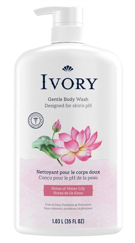 Ivory Body Wash Notes Of Water Lily 35oz Pump
