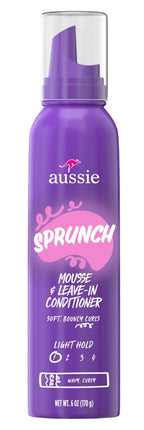 Aussie Sprunch Mousse & Leave- In Conditioner Light Hold 6oz
