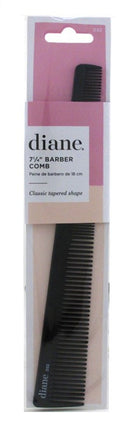 Diane Barber Comb 7.25Inch Black (12 Pieces)
