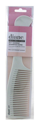 Diane Shampoo Comb 8.75Inch Handle White (12 Pieces)