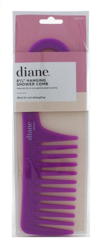Diane Shower Comb 8.75Inch Hanging Purple (12 Pieces)