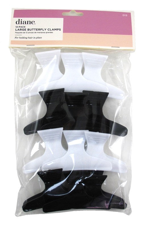 Diane Butterfly Clamps Large 12 Count (12 Pieces)