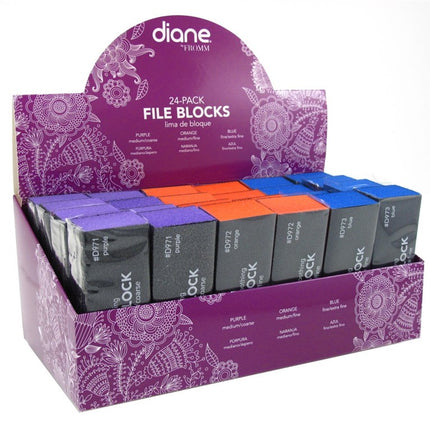 Diane File Blocks (24 Pieces) Coarse/Fine/Extra Fine