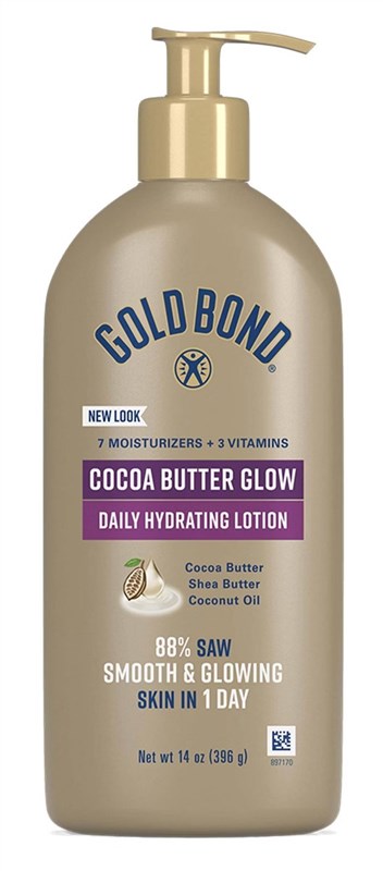 Gold Bond Body Lotion Cocoa Butter Glow Hydrating 14oz