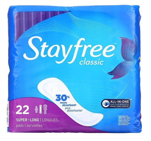 Stayfree Classic Super Long 22 Count