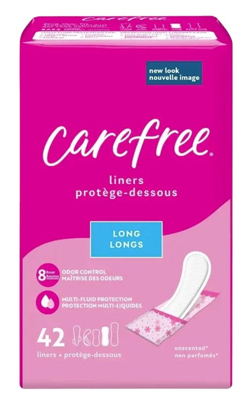 Carefree Liners Long 42 Count Unscented