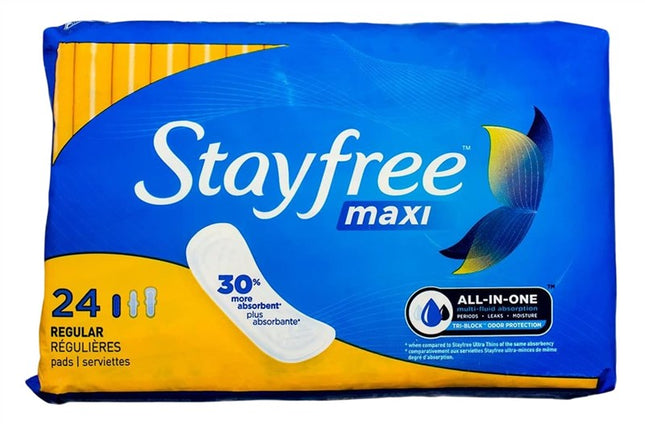 Stayfree Maxi Regular 24 Count
