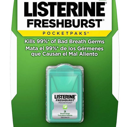 Listerine Pocketpaks Breath Strips Freshburst 24 Ct (12 Pieces)