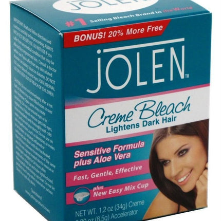 Jolen 1.2oz Creme Bleach Mild Sensitive Plus Aloe Vera