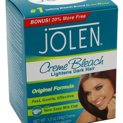 Jolen 1.2oz Creme Bleach Orig Lightens Excess Dark Hair